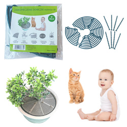 Osłona zabezpieczenie doniczki regulowana 10-28cm