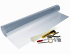 Zabezpieczenie do balustrady, folia PVC, 250x90cm