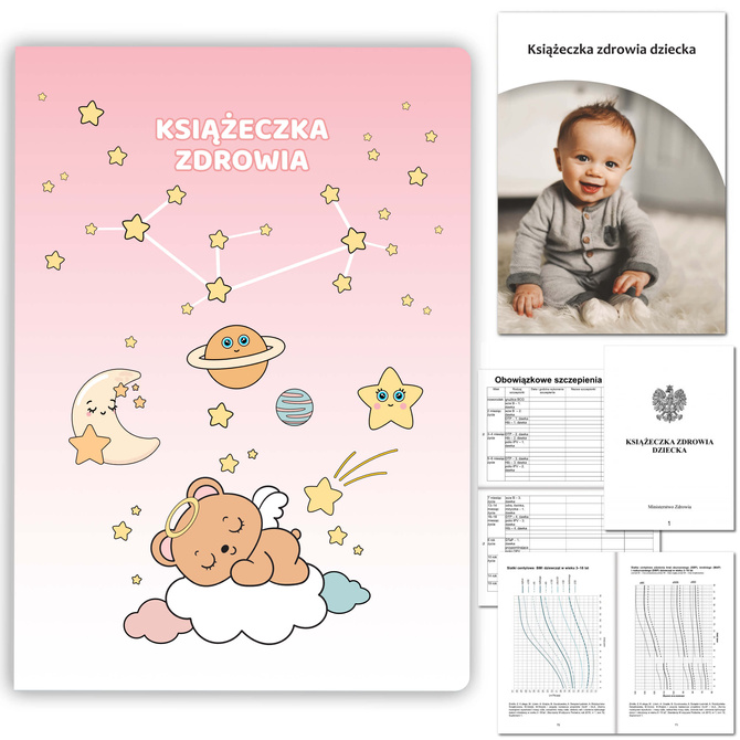 Książeczka Zdrowia Dziecka Książeczka Szczepień A5+okładka