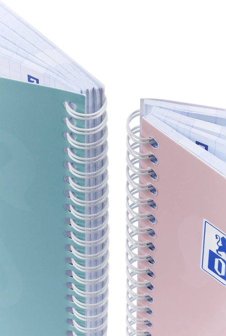 Kołozeszyt kołonotatnik A4 80k kratka soft touch Pastel 1szt OXFORD