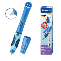 Pióro wieczne Griffix 4 dla dzieci Leworęcznych niebieskie Blue PELIKAN