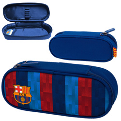 Piórnik kosmetyczka etui usztywniany z klapką organizere FC Barcelona ASTRA