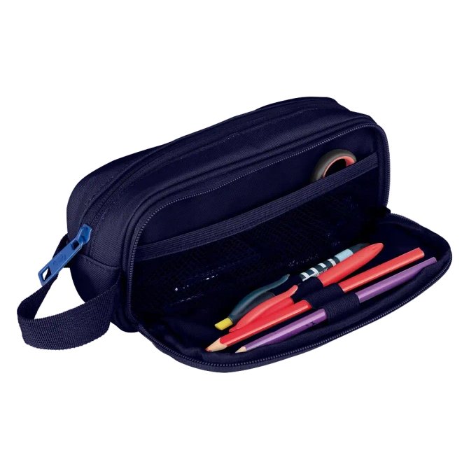 Piórnik kosmetyczka etui saszetka granatowy B-SMART OXFORD