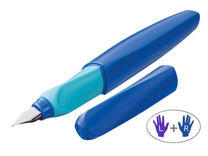 Pióro wieczne Twist dla dzieci prawo/lewo niebieski Deep Blue PELIKAN