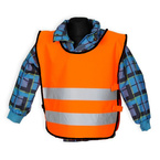 Kamizelka odblaskowa ostrzegawcza pomarańczowa dla dzieci szkolnych 45x50cm