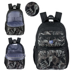 Plecak szkolny młodzieżowy czarny kwiaty 25l OXFORD