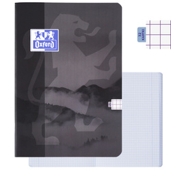 Zeszyt A5 32 kartki w kratkę z marginesem 99,4µm anti-scratch szary OXFORD