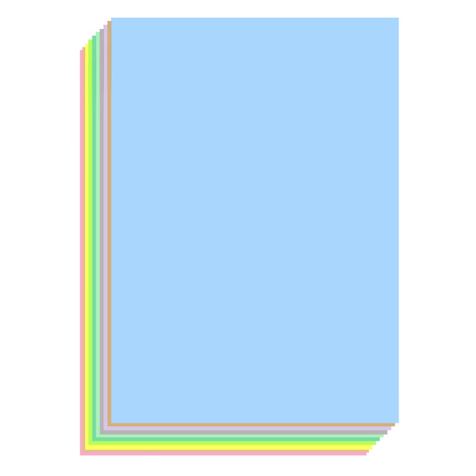 Blok rysunkowy pastelowy A4 10 kartek 80g/m2 ASTRA