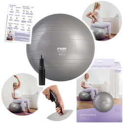 Piłka gimnastyczna 65cm fitness dla kobiet w ciąży anti-burst +pompka REER