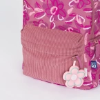 Plecak szkolny młodzieżowy ciemnoróżowy kwiatki 26l Bloom OXFORD