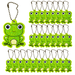 Brelok breloczek gadżet odblaskowy odblask zawieszka żaba żabka 25szt