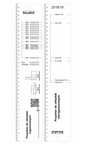 Okładka na poziomy zeszyt do nut 15x43,1cm przezroczysta krystaliczna