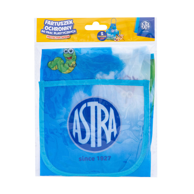 Fartuszek ochronny do malowania prac plastycznych dla dzieci ASTRA