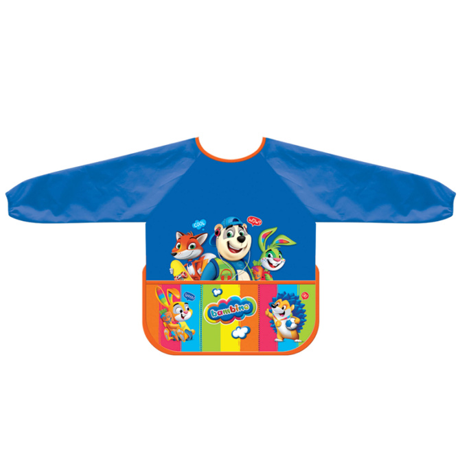Fartuszek ochronny z rękawami do malowania prac plastycznych dzieci BAMBINO