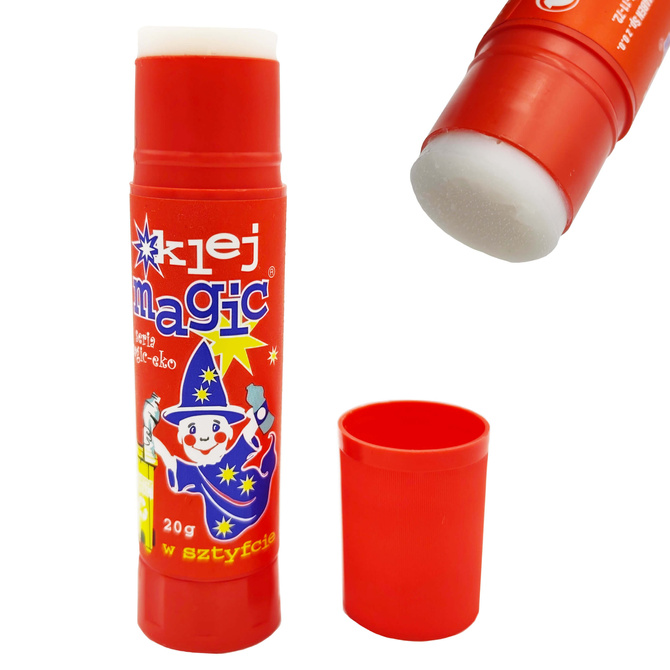Klej MAGIC Magiczny w sztyfcie EKO 20g szkolny biurowy mocny KAMABEN