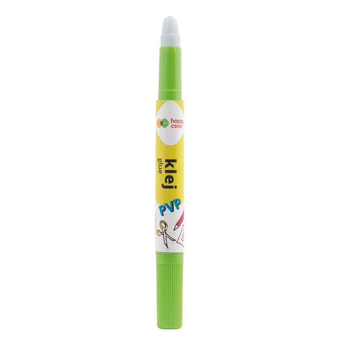 Klej w pisaku długopisie sztyft wykręcany szkolny 3g HAPPY COLOR