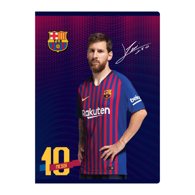 Zeszyt A5 32 kartki w kratkę FC Barcelona ASTRA