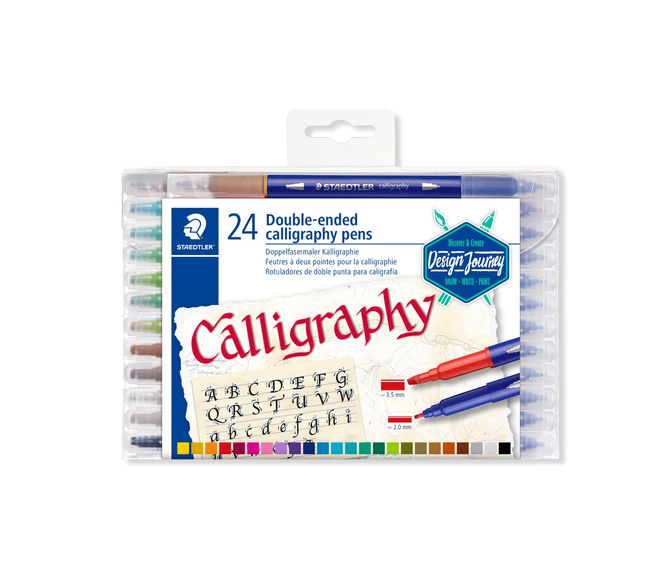 Mazaki pisaki dwustronne kaligrafii 3.5/ 2mm 24szt Design Journey STAEDTLER