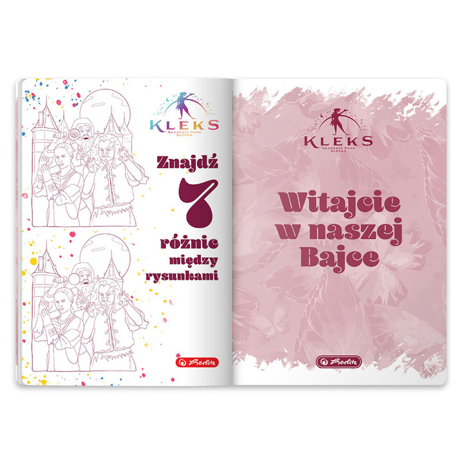 Zeszyt A5 32k podwójna linia kolorowa 3linie Akademia Pana Kleksa HERLITZ