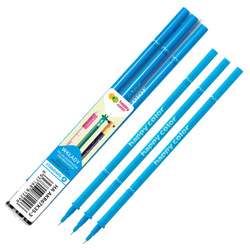 Wkłady do długopisu wymazywalnego ścieralnego niebie 0,5mm 3szt HAPPY COLOR