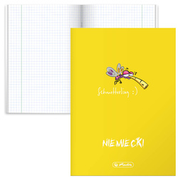 Zeszyt A5 60k w kratkę niemiecki przedmiotowy okładka folii PP HERLITZ