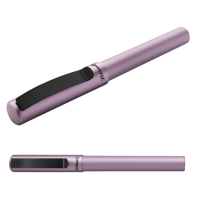 Pióro kulkowe prawo/lewo róż metaliczn Mauve Pina Colada PELIKAN