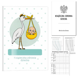 Książeczka Zdrowia Dziecka Książeczka Szczepień A5+okładka bocian
