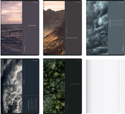 Zeszyt A5 96 kartek w kratkę z marginesem 70g Bird's Eye 5szt TOP 2000