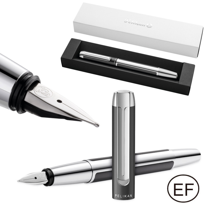 Pióro wieczne PURA P40 EF Anthracite aluminiowe na prezent FWI PELIKAN