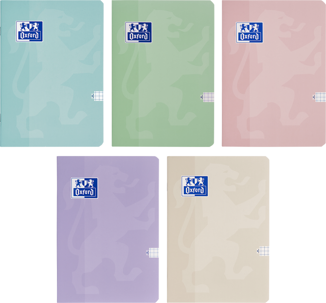 Zeszyt A5 60k kratka w kratkę z marginesem Pastel line 1 szt. OXFORD