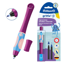 Pióro kulkowe Griffix 3 dla dzieci Praworęcznych fiolet Sweet Berry PELIKAN