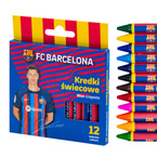 Kredki świecowe woskowe FC Barcelona 12kol ASTRA