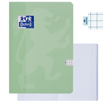Zeszyt A5 60 kartek w kratkę z marginesem 99,4µm soft touch zielony OXFORD