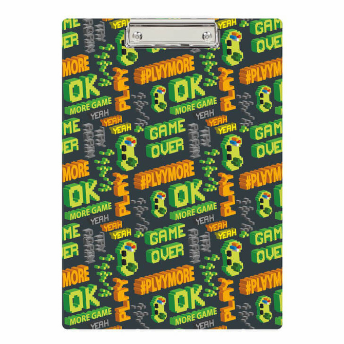 Deska z klipem clipboard podkładka do pisania PVC A4 game BIURFOL