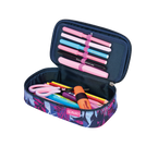 Piórnik kosmetyczka etui usztywniany klapką duży XXL BeatBox Flower HERLITZ