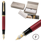 Pióro wieczne Souverän M800 F Black-Red na prezent premium FWI PELIKAN