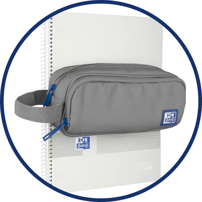 Piórnik kosmetyczka etui saszetka szary B-SMART OXFORD
