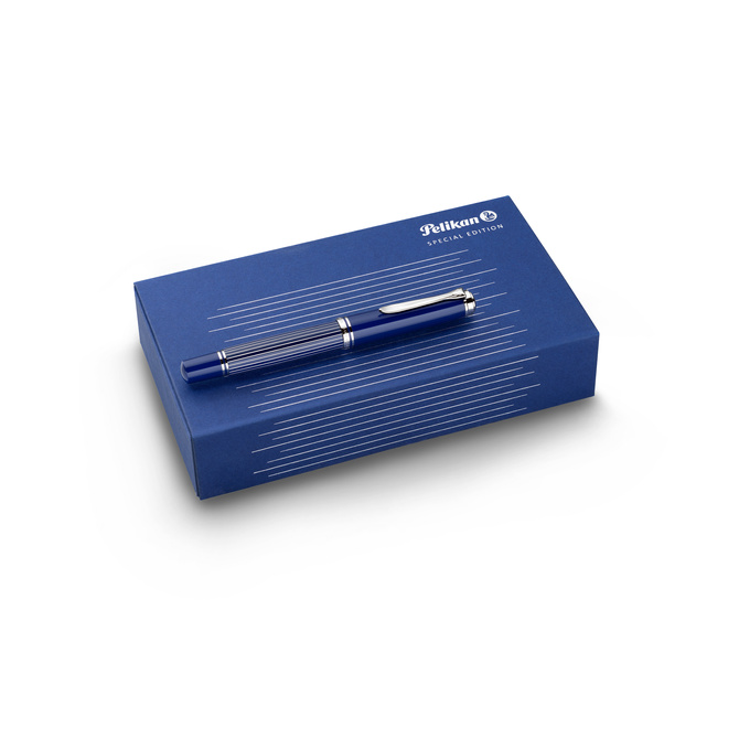 Pióro wieczne Souveran Striped Blue M815 B na prezent premium FWI PELIKAN