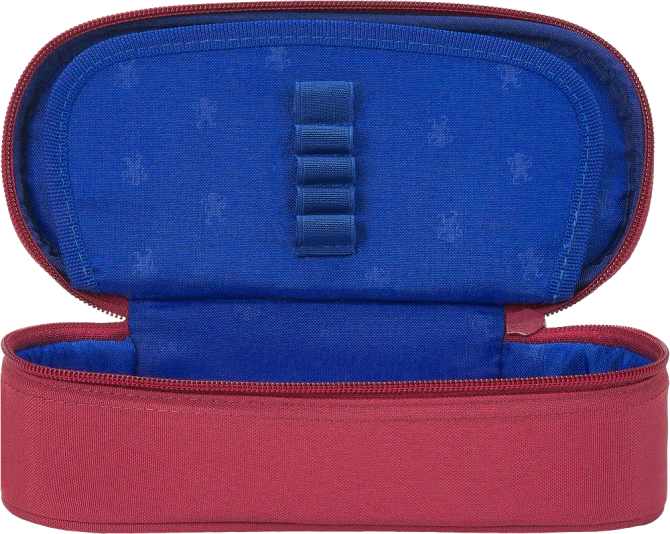 Piórnik kosmetyczka etui usztywniany z klapką bordowy SCHOOL OXFORD