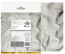 Folia do złoceń w arkuszach 14x14cm srebrna 10szt