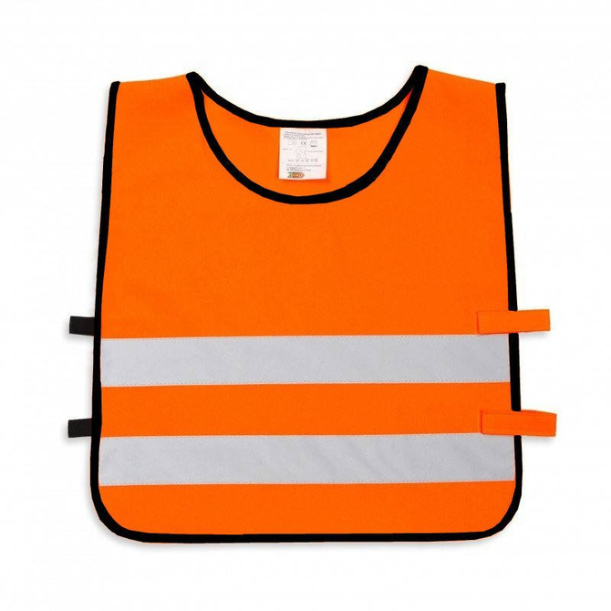 Kamizelka odblaskowa z własnym nadrukiem dla dzieci młodzieży logo napis