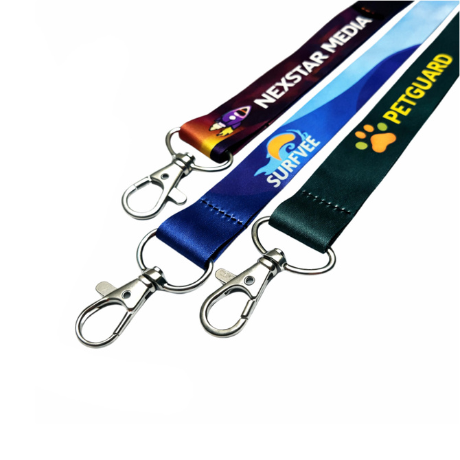 Smycz reklamowa 20mm nadruk 1-stronny + identyfikator holder A6 100szt