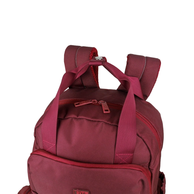 Plecak szkolny młodzieżowy bordo z pokrowcem przeciwdeszczowym 23l OXFORD
