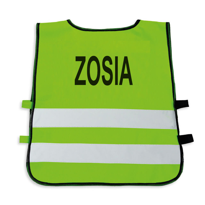 Kamizelka odblaskowa z własnym nadrukiem dla dzieci logo napis 100 sztuk