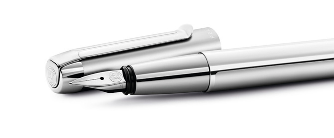Pióro wieczne PURA P40 EF Silver aluminiowe na prezent FWI PELIKAN