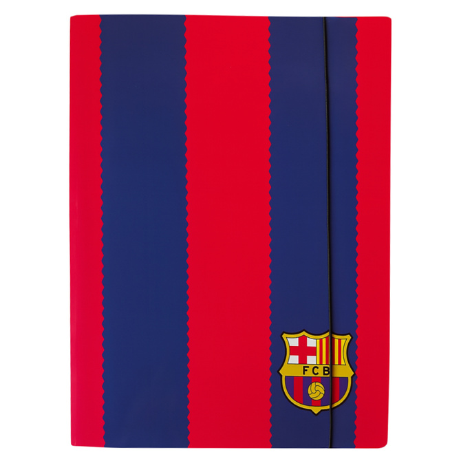 Teczka rysunkowa kartonowa z gumką A4 piłka nożna FC Barcelona ASTRA