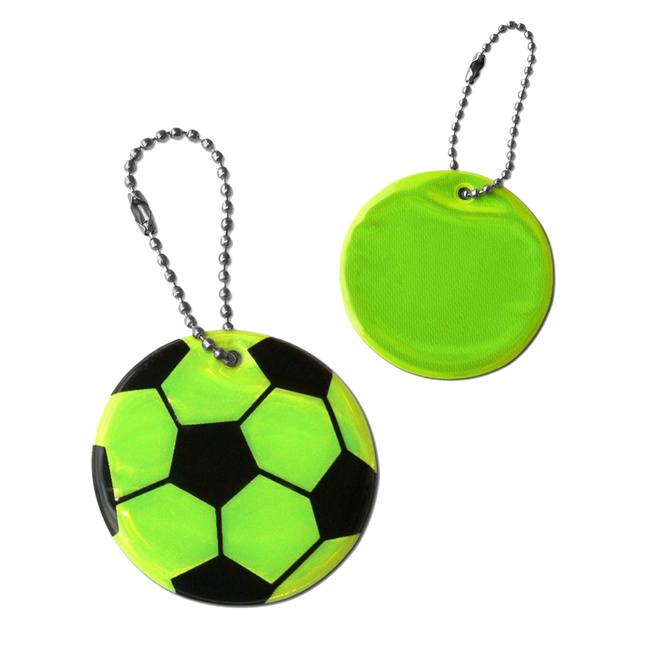 Breloczek brelok gadżet odblaskowy odblask zawieszka piłka