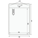 Smycz reklamowa 20mm nadruk 1-stronny + identyfikator holder A6 500szt