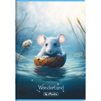 Zeszyt A5 16 kartek podwójna linia kolorowa 3linie 70g/m Wonderland HERLITZ