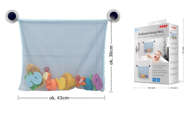 Siatka organizer do łazienki zabawki 43x36cm REER